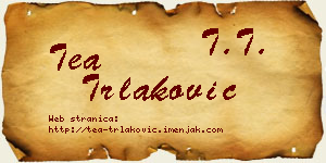 Tea Trlaković vizit kartica